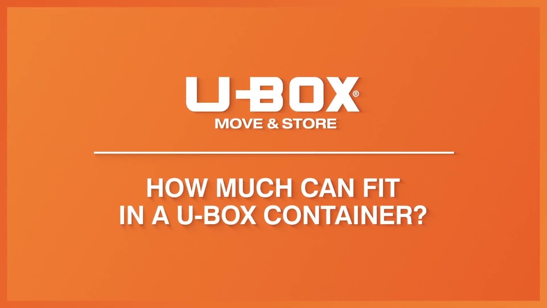 UBox® Move & Store How Much Can Fit in a UBox Container