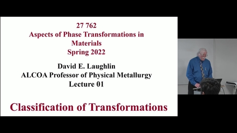 Thumbnail for Aspects of Phase Transformations_Lecture 1