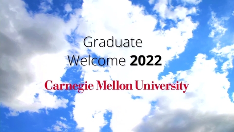 Thumbnail for entry 2022 Graduate Orientation Welcome