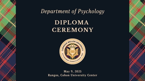 Thumbnail for Psychology  Diploma Ceremony 2025
