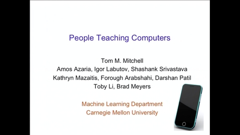 Thumbnail for People Teaching Computers