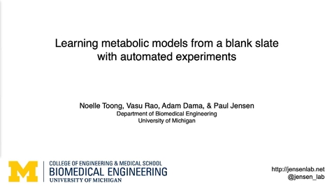 Thumbnail for Plenary Talk: Paul Jensen,  University of Michigan