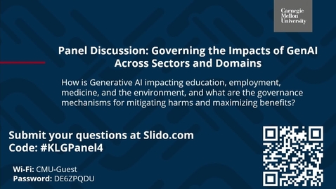 Thumbnail for Governing the Impacts of GenAI Across Sectors and Domains