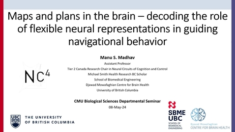 Thumbnail for Graduate Topics in Research: Dr.  Manu S. Madhav