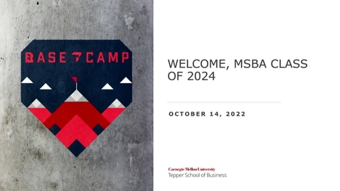 Thumbnail for Basecamp Welcome  - Kevin Dietrick