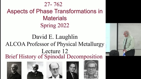 Thumbnail for Aspects of Phase Transformations_Lecture _11