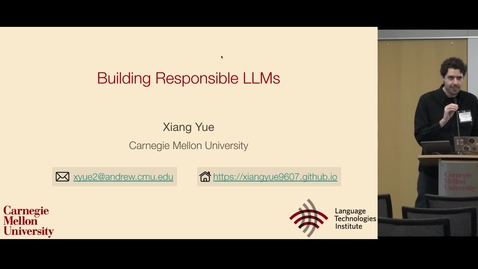 Thumbnail for CBI Fellow Spotlight# 1 - Xiang Yue, Building Inclusive and Responsible Large Language Models .mp4