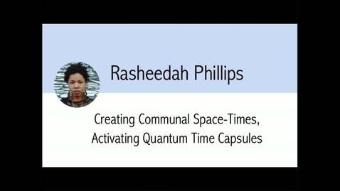 Thumbnail for entry Digital Library Federation - 10/23/17 - Rasheedah Phillips