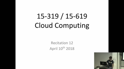 Spring 18 Cloud Computing 4 10 18 Carnegie Mellon University