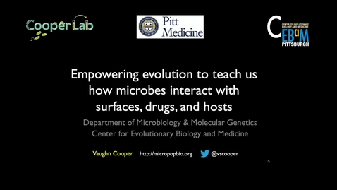 Thumbnail for Biological Science Seminar 4/5/23 - Vaughn Cooper