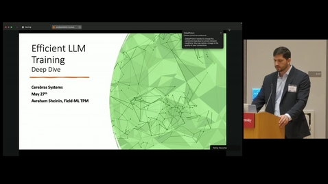 Thumbnail for Neocortex Workshop-PSC: Sheinin Efficient LLM Training