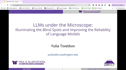 Thumbnail for LLMs under the Microscope: Illuminating the Blind Spots and Improving the Reliability of Language Models by Yulia Tsvetkov