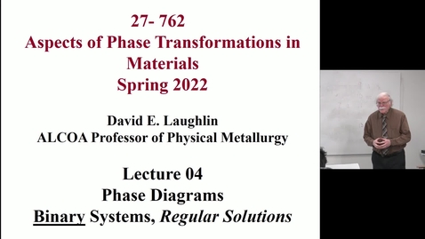 Thumbnail for Aspects of Phase Transformations_Lecture 4