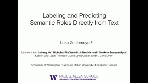Thumbnail for LTI Colloquium - Luke Zettlemoyer