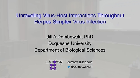 Thumbnail for Biological Science Seminar 11/16/22 - Jill Dembowski