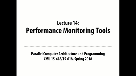 Thumbnail for Parallel Computer Architecture and Programming: Lecture 21 - 3-5-18
