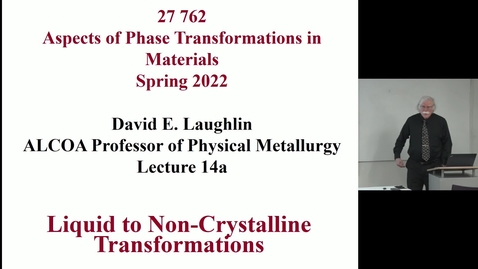 Thumbnail for Aspects of Phase Transformations_Lecture _13