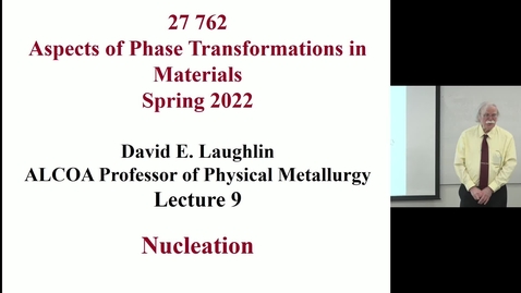 Thumbnail for Aspects of Phase Transformations_Lecture _8