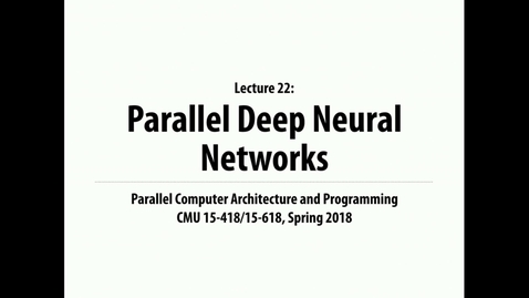 Thumbnail for Parallel Computer Architecture and Programming: Lecture 29 - 4-2-18