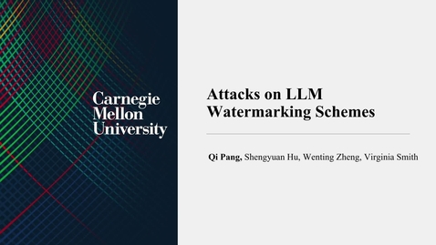 Thumbnail for Session 6 - Qi Pang