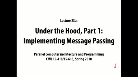 Thumbnail for Parallel Computer Architecture and Programming: Lecture 30 - 4-4-18