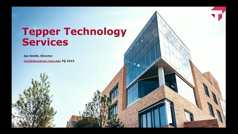 Thumbnail for Tepper Technology Services - Ian Smith