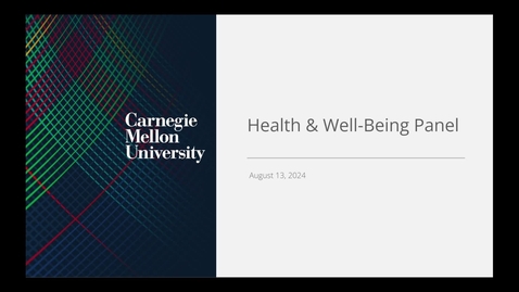 Thumbnail for Health &amp; Well-Being Panel