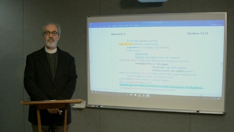 Thumbnail for Lectionary Podcast-Advent 2-Series A-Gospel