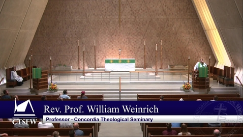 Thumbnail for Kramer Chapel Sermon - Thursday, September 08, 2022