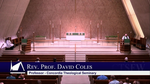 Thumbnail for Kramer Chapel Sermon - Thursday, July 11, 2019
