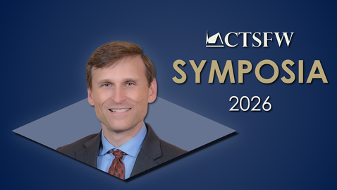 Thumbnail for Symposia 2026 — Baptism and Justification in the Theology of Johann Gerhard — Dr. Jack D. Kilcrease