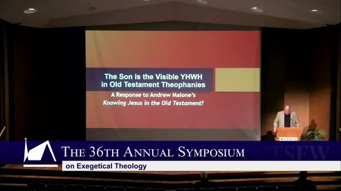 Thumbnail for entry The Son Is the Visible YHWH: Early Christian Interpretations of Old Testament Theophanies