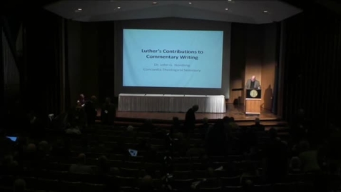 Thumbnail for 2016 Symposia - Luther's Contributions to Commentary Writing