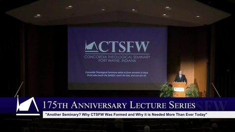 Thumbnail for 175th Anniversary Lecture - Dr. Lawrence R. Rast, Jr.