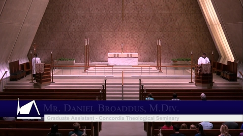 Thumbnail for Kramer Chapel Sermon - Tuesday, June 18, 2019