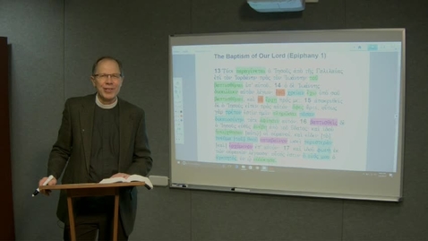 Thumbnail for Lectionary Podcast-Baptism of Our Lord--Series A-Gospel
