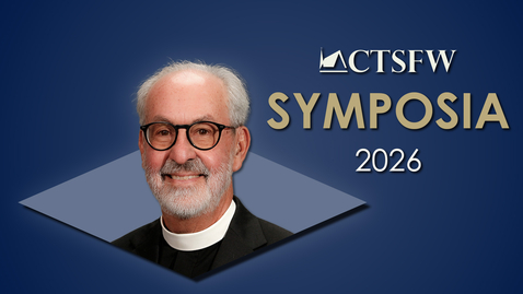 Thumbnail for Symposia 2026 — Hebrews: The New Testament Leviticus — Dr. Arthur A. Just, Jr.