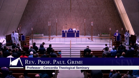 Thumbnail for Kramer Chapel Sermon - Wednesday, February 26, 2020