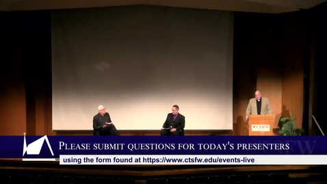 Thumbnail for Symposium on Exegetical Theology - Panel Discussion - Wednesday, January 20, 2021