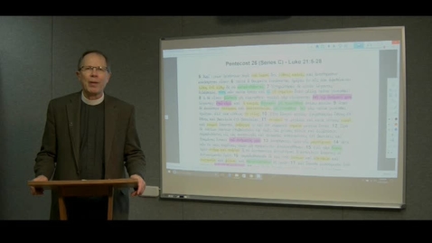 Thumbnail for Lectionary Podcast-Proper 28-Series C-Gospel