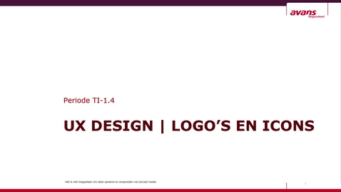 Thumbnail for entry TI-1.4  UXD Icons, pictogrammen en logo's