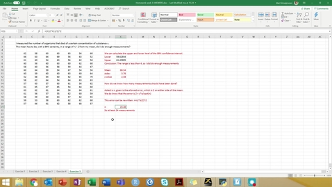 Thumbnail for entry Statistics wk 3- homework exercise 5