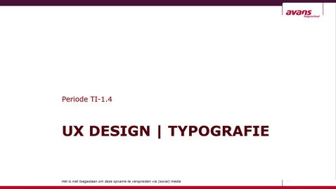 Thumbnail for entry TI-1.4  - UXD - WS3 - Typografie