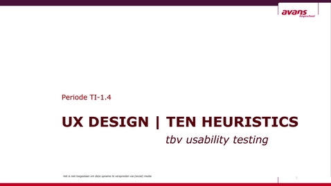 Thumbnail for entry TI-1.4  UXD - 10 Usability Heuristics