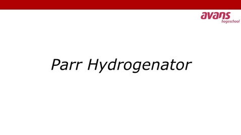Thumbnail for entry Parr Hydrogenator