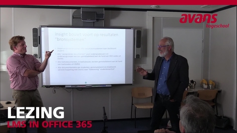 Thumbnail for entry Lezing HS Leiden over de implementatie van het LMS via Office365