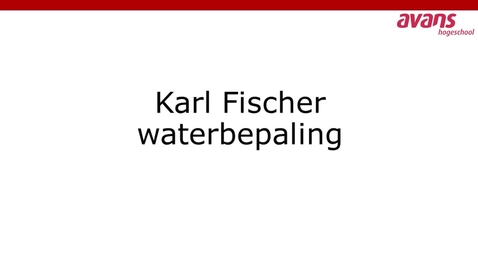 Thumbnail for entry Karl Fisher waterbepaling