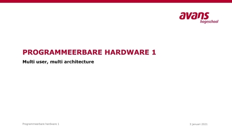 Thumbnail for entry 7.1 Multi user, multi architecture