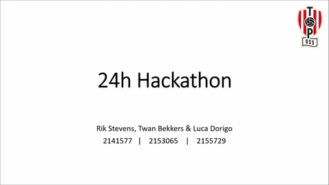 Thumbnail for entry 24h Hackathon 2020 | Groepje 4