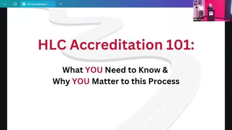 Thumbnail for entry Accreditation 101 October 2023